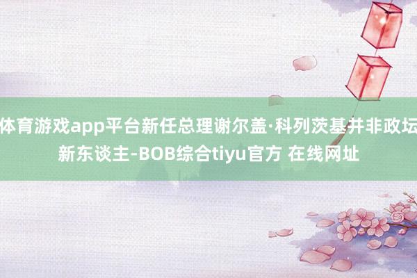 体育游戏app平台新任总理谢尔盖·科列茨基并非政坛新东谈主-BOB综合tiyu官方 在线网址
